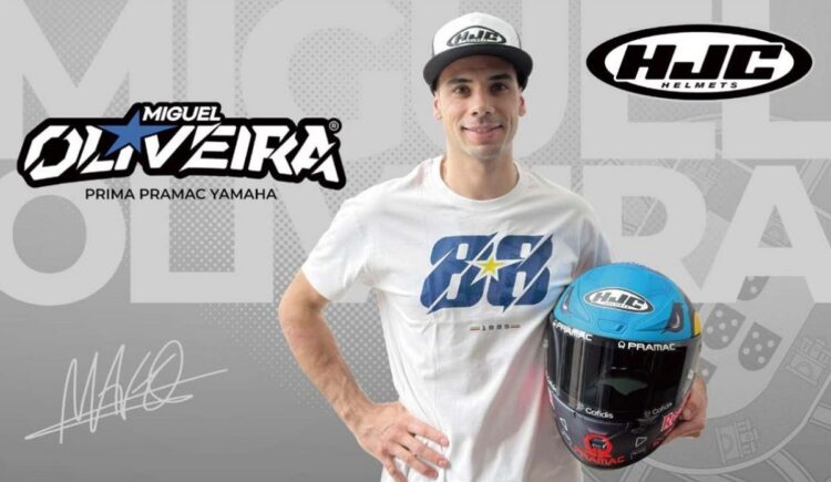 MotoGP: Miguel Oliveira ha firmado con HJC Helmets y llevará el casco RPHA 1