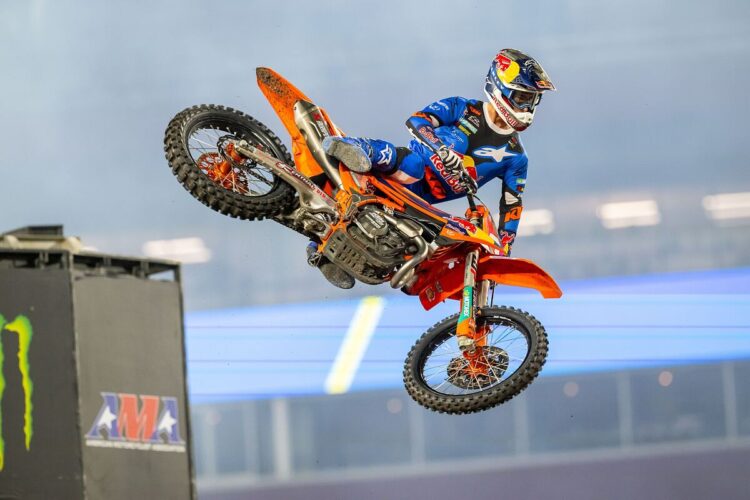 AMA Supercross, Chase Sexton: “Me caí en la carrera cuando iba en cabeza”