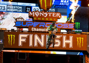 AMA Supercross 250: Max Anstie gana la prueba inaugural de la Costa Este