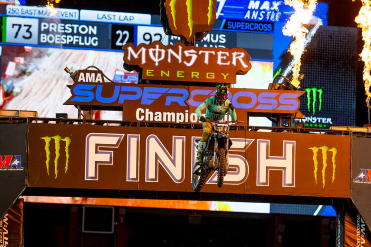 AMA Supercross 250: Max Anstie gana la prueba inaugural de la Costa Este