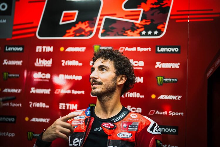 MotoGP, Francesco Bagnaia (P3): “En el sprint es el mismo problema de siempre, si no salgo adelante…”