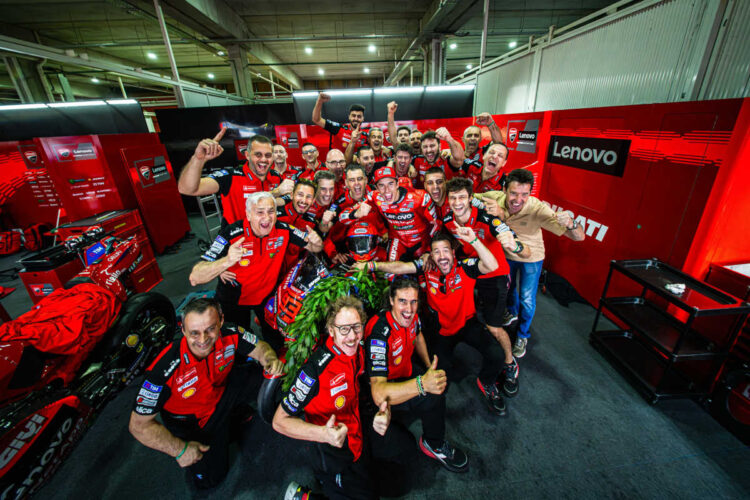 MotoGP: ¡Continúa el Trofeo Ducati! Gigi Dall’Igna: «Cinco Ducati entre las mejores»