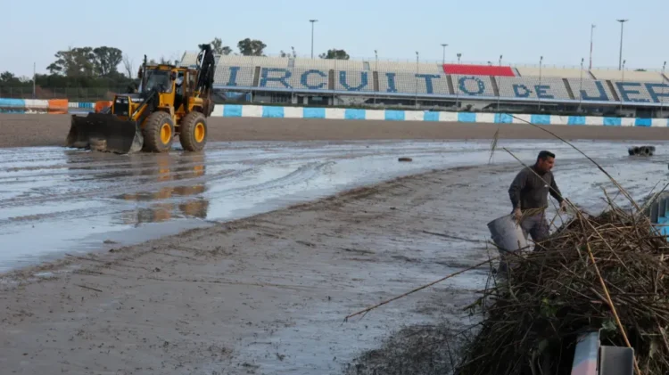 MotoGP: El Circuito Ángel Nieto de Jerez completamente inundado
