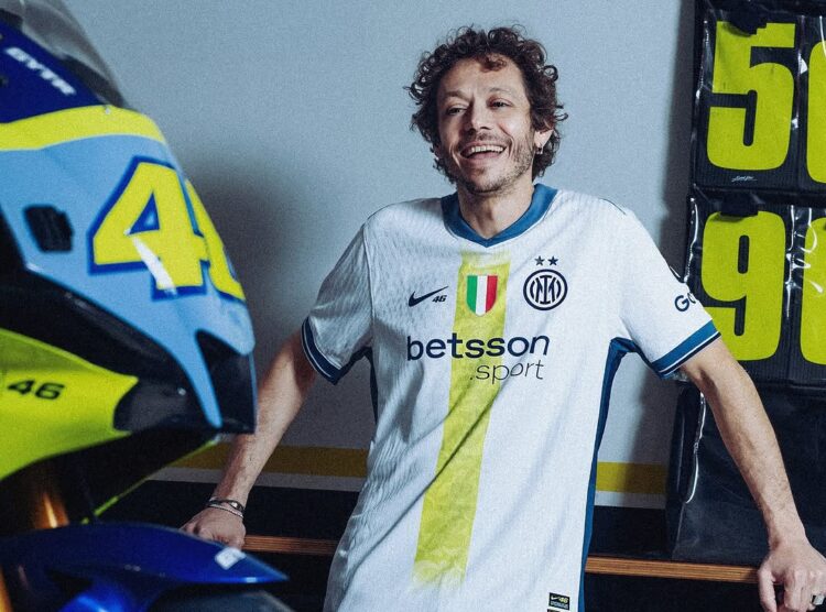 MotoGP: Valentino Rossi colabora con el Inter de Milán en una nueva camiseta