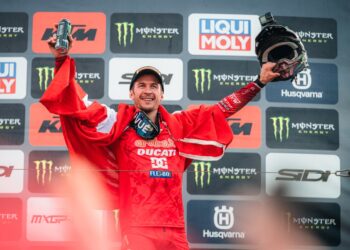 MXGP: ¡Día histórico! ¡Jeremy Seewer y Ducati celebran su primer podio!