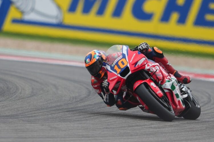 MotoGP: Mala elección de neumáticos para Luca Marini en COTA
