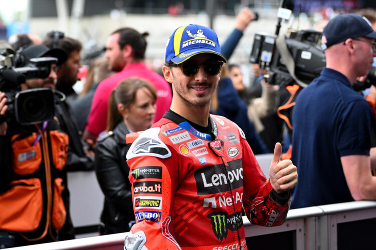 MotoGP: Bagnaia «Aquí fue donde conseguí mi primera victoria, al final de un bonito duelo con Marc».