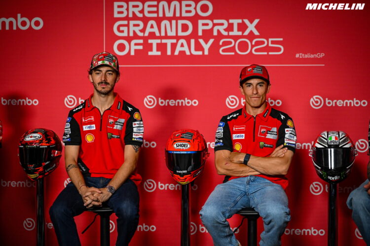 MotoGP: Bagnaia y Márquez tienen opiniones diferentes sobre la reutilización de la Desmosedici GP24