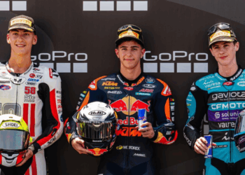 Moto3, Aragón, Q2: ¡Y Rueda tiene tres!
