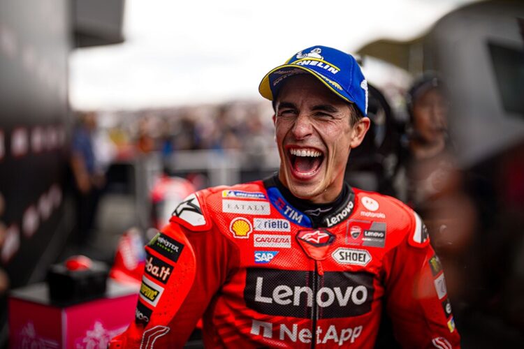 MotoGP, Marc Márquez: «Agradezco a Ducati por ayudarme a controlar mis instintos»