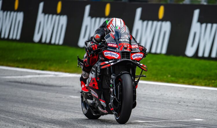 MotoGP, Austria Warm-up: Marco Bezzecchi (Aprilia) arranca el día en cima
